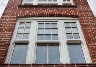 Vertical sliding windows in residential setting
